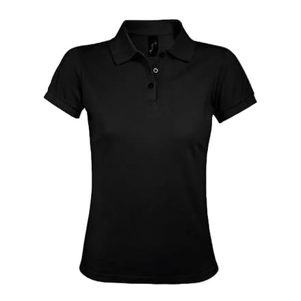 SOLS Dames/Dames Prime Poloshirt (Zwart)