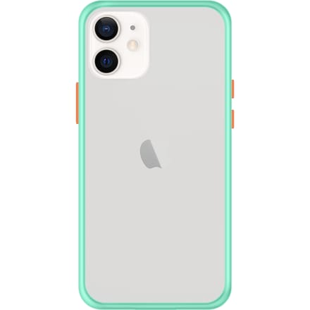 iPhone 12 Back Cover - Lichtblauw/Transparant
