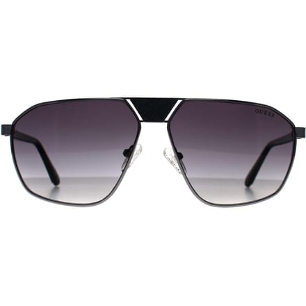 Guess Aviator Heren Glimmend Gunmetal Rook GU00086