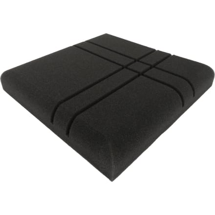 Lot de 12 panneaux en mousse de traitement haute densité pour absorption acoustique noir