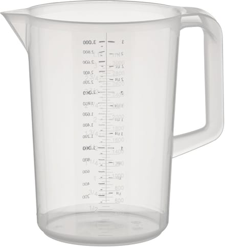 APS Maatbeker - Mengbeker - Vaatwasserbestendig - Kunststof - 3 Liter - Voor Horeca - Voor Buffet