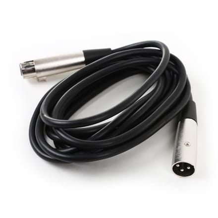 XLR-kabel 3m mannelijk naar vrouwelijk met hoogwaardige aansluitingen