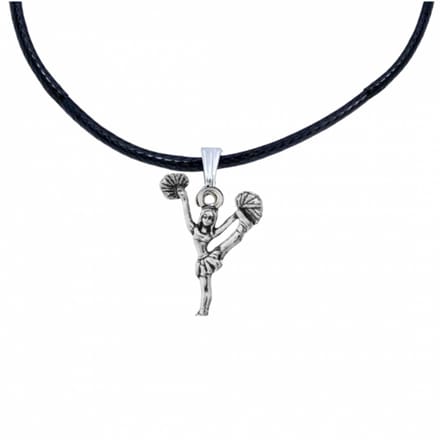 Cheerleader- Ketting- Zwart-Charme Bijoux