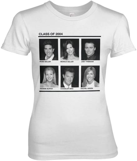 Friends Dames Class Of 2004 Girly T-shirt WB-5-FRND003-H90-10