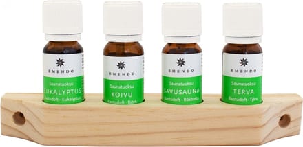 Emendo set Saunageuren 4x10ml - Etherische Olie - Opgietmiddel Sauna