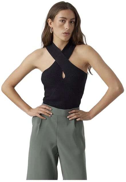 Vero Moda Gloriarib Mouwloos T-shirt Groen M / Tall Vrouw