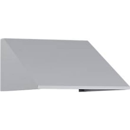 C+P schuin dak uitbouw, voor kastbreedte 400 mm, blank aluminium
