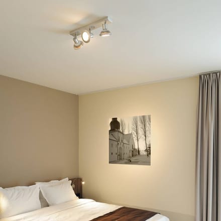 SLV Asto 3-lamps plafondspot met decoratieve ring