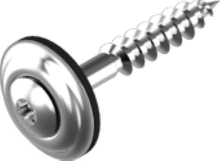 RVS dak&gevel Spenglerschroef 4,5x45 mm per 200 stuks-RVS A2-TX20-dakschroeven met rubber ring