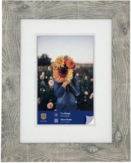 Fotolijst - Henzo - Dahlia - Fotomaat 10x15 cm - Grijs