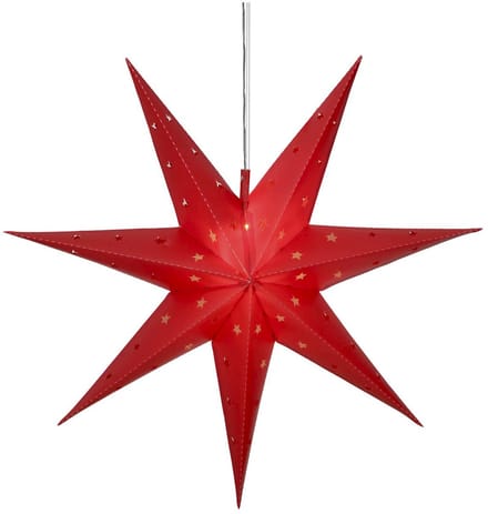 Star Trading Grote Buitenster 'Alice', met batterij + timer, rood, Ø 60cm