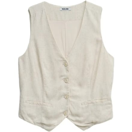 Linnen gilet voor dames Salsa Jeans
