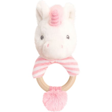 Keel Toys Keeleco Twinkle Eenhoorn Ringrammelaar - 14 cm