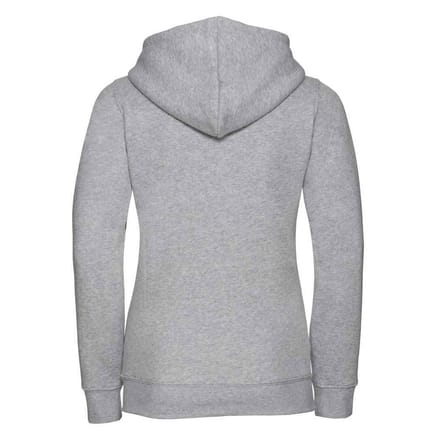 Russell Dames/Dames Authentic Full Zip Hoodie (Licht Oxford)