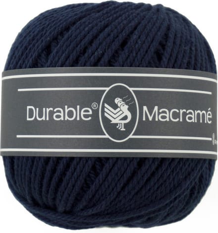 Durable Macramé - 321 navy - Katoen Garen