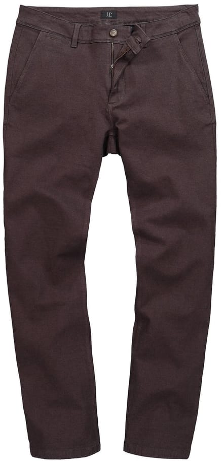 JP 1880 - Heren - Chinobroek FLEXNAMIC® wollen look Regular Fit - Mahoniebruin - Maat 58