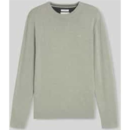 Tom Tailor - Basic gebreide trui van katoen - Maat XL - iron mint melange