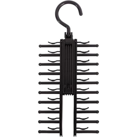 Support de rangement de ceinture à 20 rangées, support de cintre réglable pour cravates pour hommes, support de placard, supports organisateurs ménagers noir