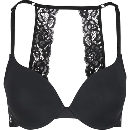 Urban Classics - Padded with Lace at Back BH - 85D - Zwart