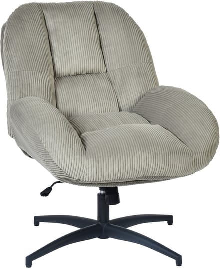 Relaxfauteuil – Draaistoel Corduroy met Kantelfunctie - Grijs