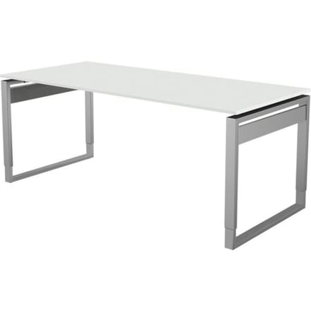 Bureau Workspace 180cm licht grijs hoogte verstelbaar