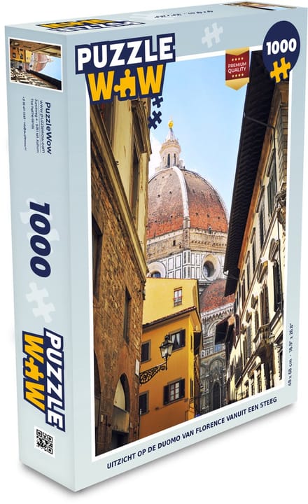 Puzzel Florence - Straat - Koepel - Legpuzzel - Puzzel 1000 stukjes volwassenen
