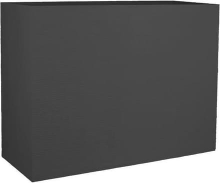 EDA Bloempot / plantenbak Graphit - kunststof - antraciet - 79 x 30 x 60 cm - dubbelwandig - roomdevider