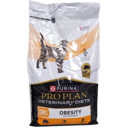 Purina Pro Plan Veterinary Diets Feline OM - Obesity Management Kattenvoer - Voordeelpakket: 3 x 5 kg