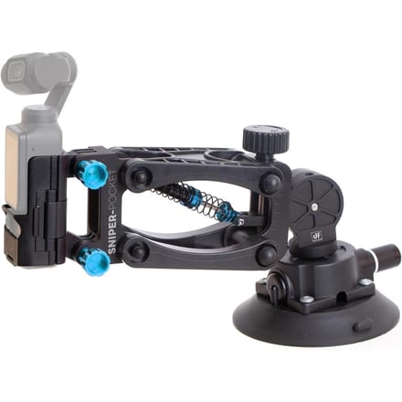 Support à ventouse pour voiture Bras à ressort amortisseur Support de caméra pour pare-brise de véhicule Compatible avec noir