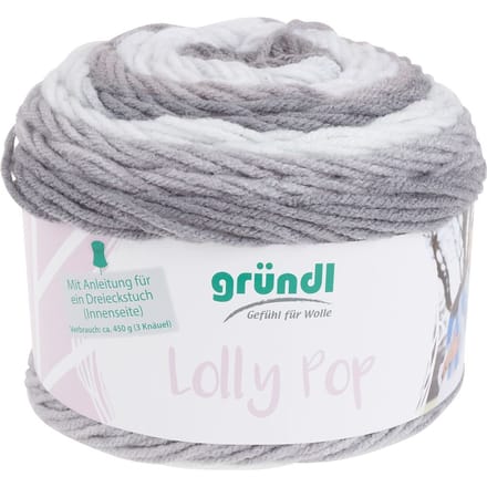 Gründl wol "Lolly Pop" - Silver Swirl, Kleur 09