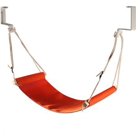 Sangle de repose-pieds suspendue pour bureau pliable, réglable, hamac de pied pour bureau d'avion, pour le voyage red