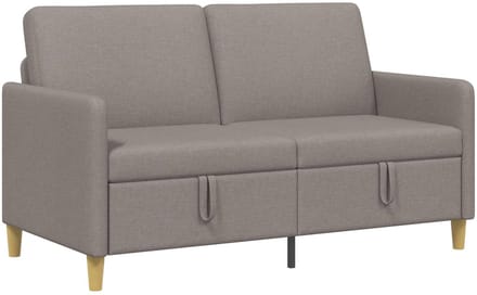 vidaXL - Sofa - met - Opbergruimte - Taupe - 152 - x - 78 - x - 87 - cm - Polyester