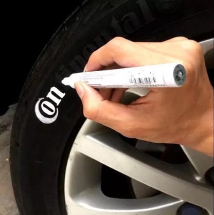 Witte Banden markeerstift - Permanent marker - bandermarkeerstift - Wit
