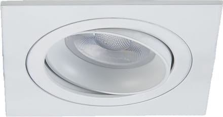 LED inbouwspot Thijs -Vierkant Wit -Warm Wit -Dimbaar -4W -Philips LED