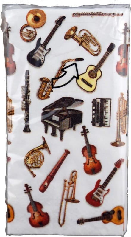 zakdoekjes muziekinstrumenten