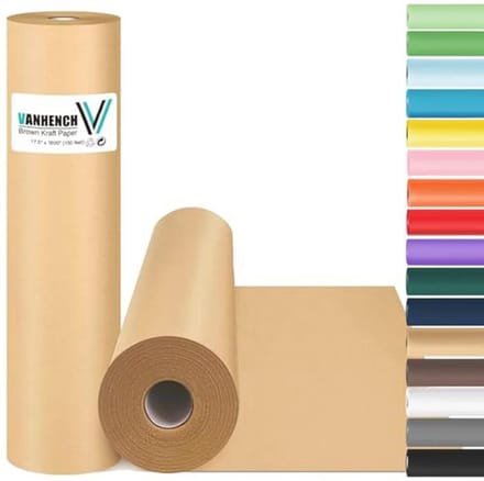 Kraft inpakpapier voor kunst en geschenken - 17,5" x 1800"