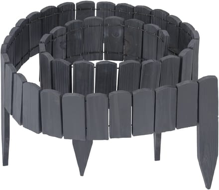 Borderrand - 200 cm - zichtbare hoogte 10 cm - flexibel - hout