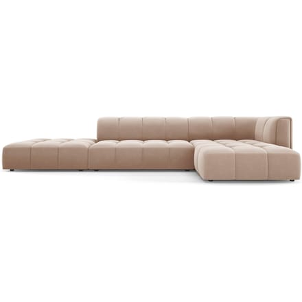 Hoekbank Francesca velvet rechts 5-zits | Milo Casa