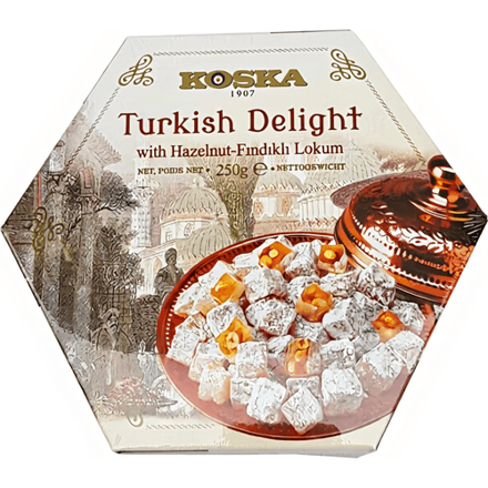 Koska Turks Fruit A met hazelnoten 250 g