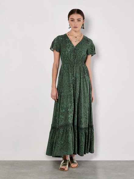 Maxi-jurk met paisleyprint
