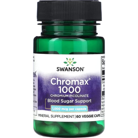 Chromax 1000, Picolinate de chrome, 1 000 mcg, 60 gélules végétales