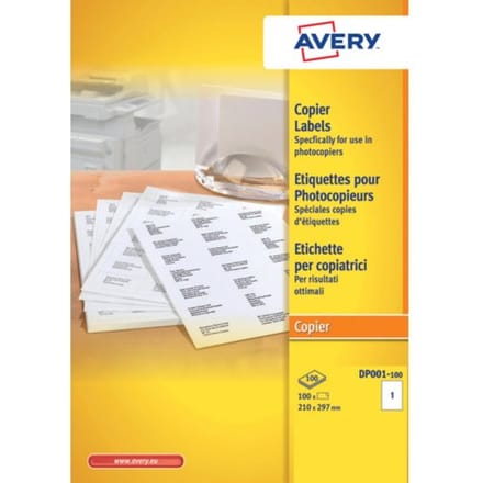 Huismerk Avery DP001-100 Universele Etiket 210x297