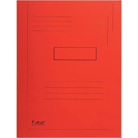 Dossiermap Exacompta Forever A4 2 kleppen 290gr rood