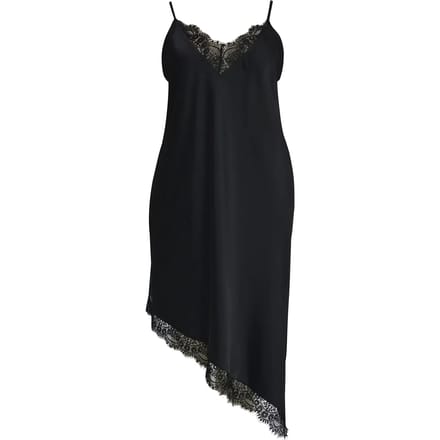 Asymmetrische Satijnen Spaghetti-jurk Dames Mat Fashion