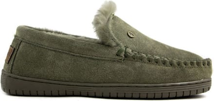 Warmbat Grizzly Suede Heren Sloffen - Groen