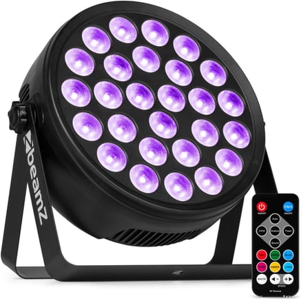 Discolamp - BeamZ BCC260 LED PAR - Met multicolor LED’s en afstandsbediening - Voor DJ’s en livebands
