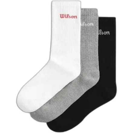 Wilson Crew Logo Sokken 3 Eenheden Grijs EU 43-46