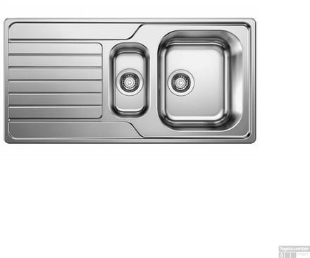 Spoelbak Uitstortgootsteen Blanco Dinas 1.5B 100x50cm RVS