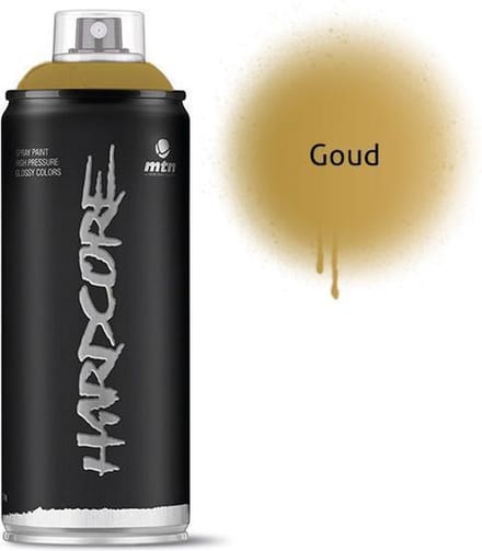 MTN Gouden spuitverf - 400ml hoge druk en glans afwerking