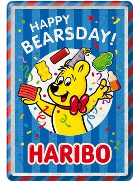 Metal Card Haribo - Happy Bearsday